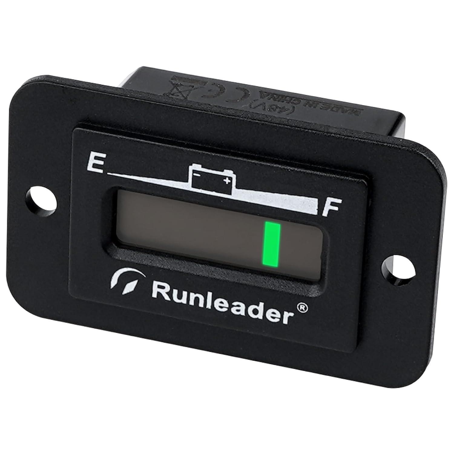 Monitor de Nível de Bateria Runleader 48V LED: Controle Total de Carga e Descarga para Seus Veículos Elétricos
