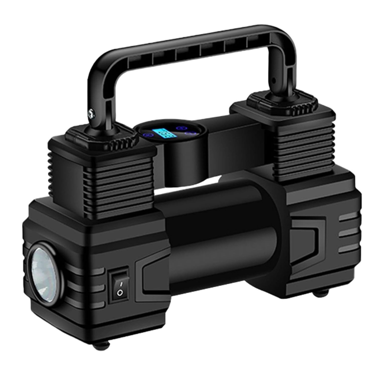 Inflador de Pneus Portátil Digital com LED: Compressor de Ar Elétrico Essencial para Veículos e Esportes