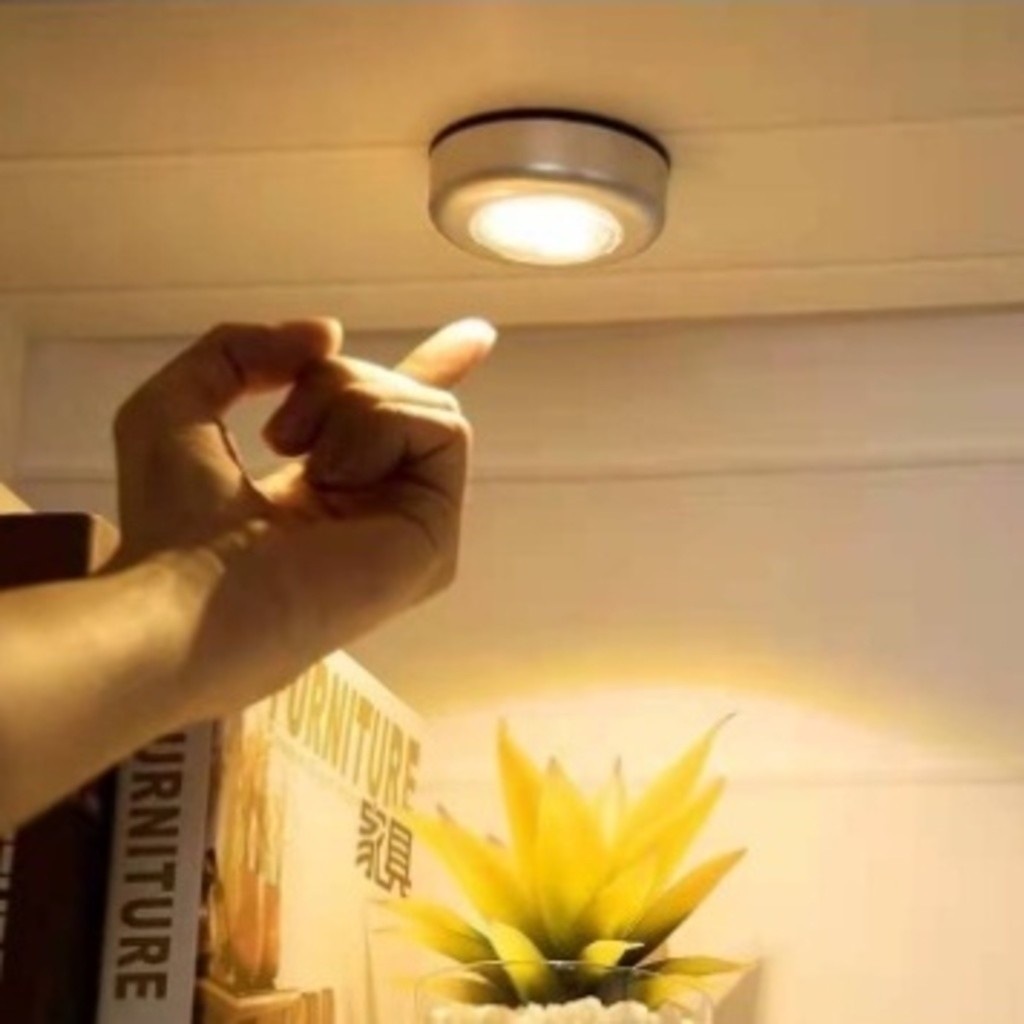 LED Adesiva sem Fio Touch: Iluminação Portátil para Armários e Emergências