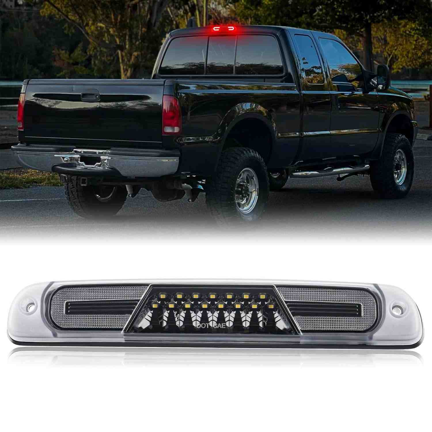 3ª Luz de Freio LED Estroboscópica para Ford F250/F350/F450/F550 Super Duty e Ranger | Segurança e Estilo