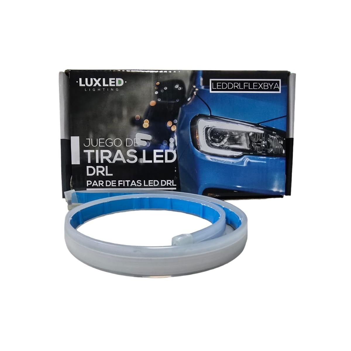 Fita LED DRL 60cm com Seta Sequencial e Ghost Start: Ilumine Seu Carro com Estilo!