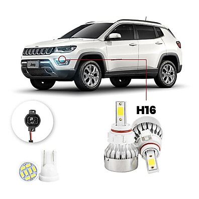 LED Jeep Compass: Iluminação Top!