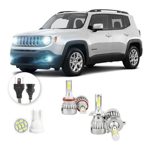 LED Jeep Renegade: Iluminação 20000lm