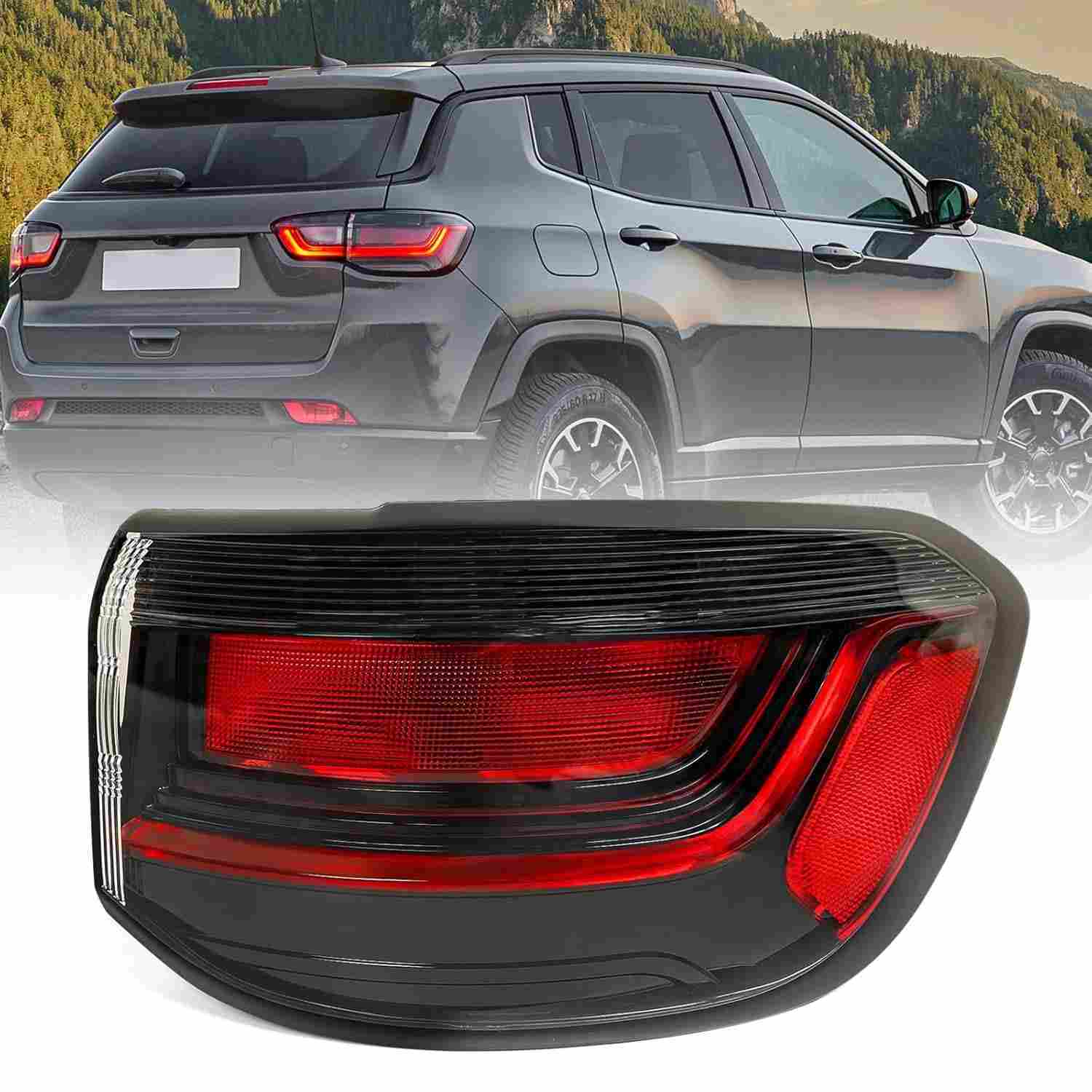 Lanterna Traseira LED Direita Jeep Compass 2022-2025 - Estilo OE RH - CH2805125