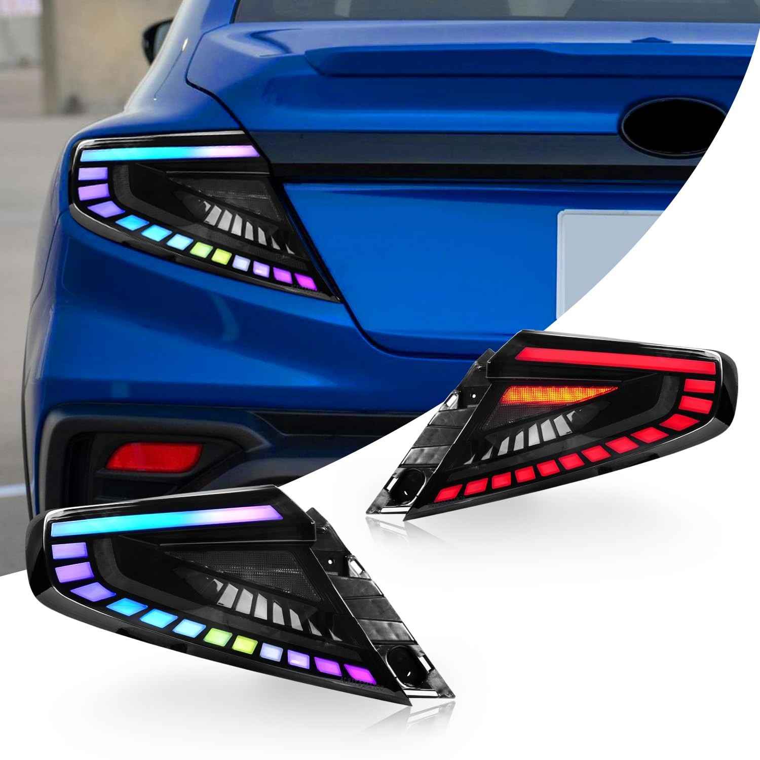 Lanternas Traseiras LED Archaic para Subaru WRX 2022-2025: Animação e Segurança