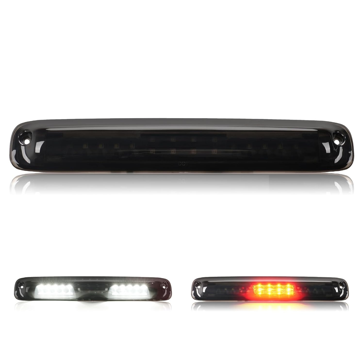 Terceira Luz de Freio LED Estroboscópica para GMC Sierra/Chevy Silverado 1500/2500/3500 (2014-2018) - Atualização 2025 com Carga Brilhante