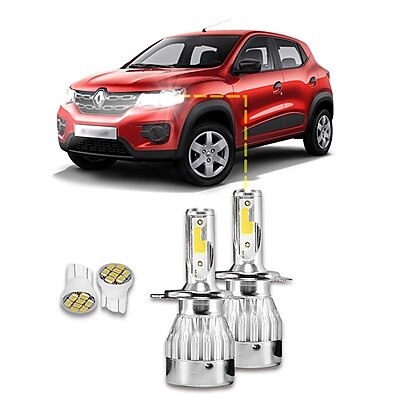 LED Renault Kwid: Iluminação 20000 Lm