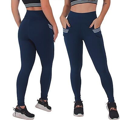 Legging Feminina Cintura Alta com Bolsos – Conforto e Estilo Fitness