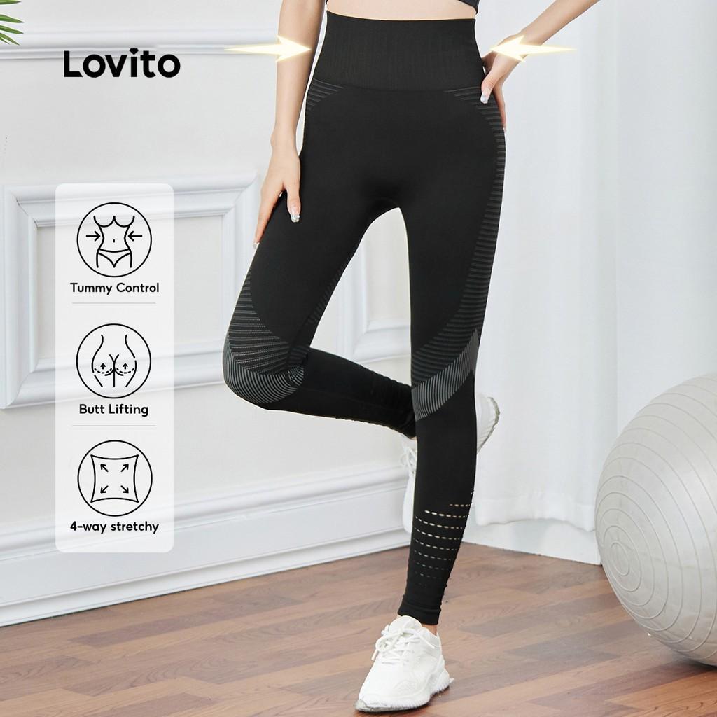 Legging Yoga Lovito: Modelagem Perfeita e Conforto!