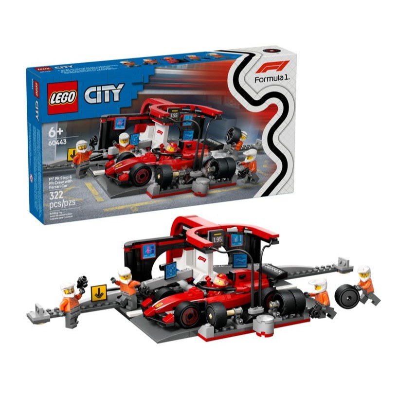 LEGO City F1: Pit Stop Ferrari 60443 – Acelere a Diversão!