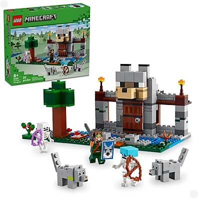 LEGO Minecraft Fortaleza dos Lobos: Aventura e Diversão!