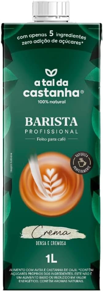 Caixa de 1L, Leite Vegetal, Barista, A Tal da Castanha