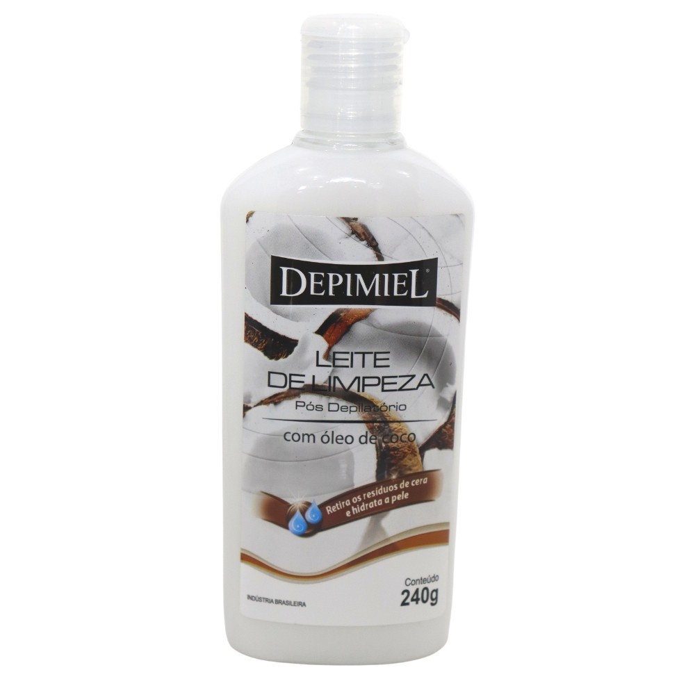 Leite de Coco Depimiel: Limpeza Pós Depilação Hidratante