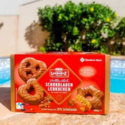 Kit 2 Unidades Pão De Mel Alemão Chocolate Ao Leite Lambertz Members