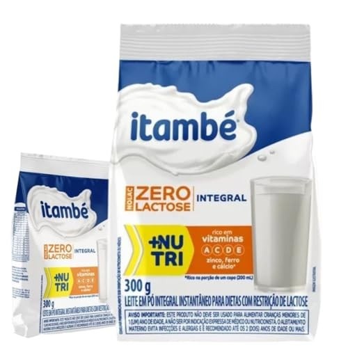 2 Unid -Leite Pó Instantâneo Integral Zero Lactose Itambé - 300g