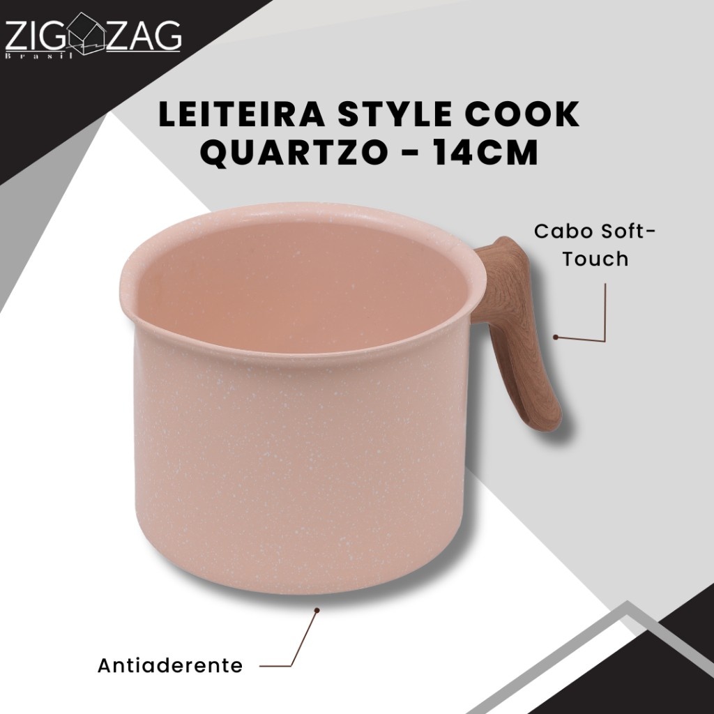 Leiteira Antiaderente Style Cook 14cm: Cozinhe Sem Grudar!