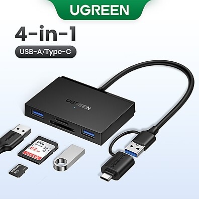 Leitor de Cartões UGREEN: Rápido e Versátil!