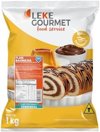 Leke Gourmet Flan Baunilha em pó 1000g