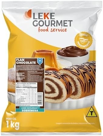 Leke Gourmet Flan Chocolate em pó 1000g