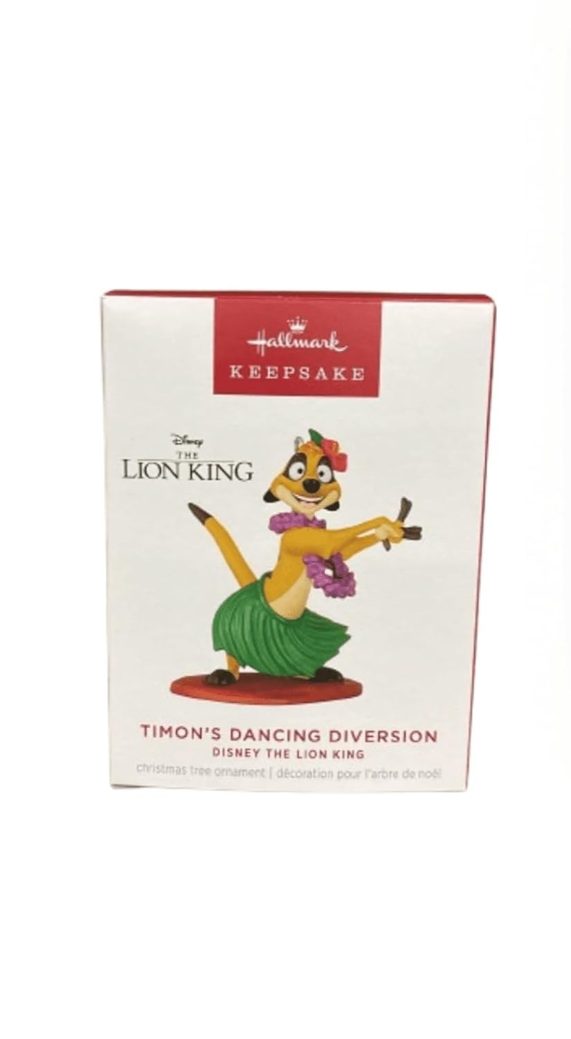 Hallmark Ornamento Limitado Timon Dança Rei Leão Disney 2024 - Lembrança Exclusiva