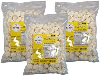 600 Mini Suspiros Artesanal Premium Lembrancinha Branco 3x170g