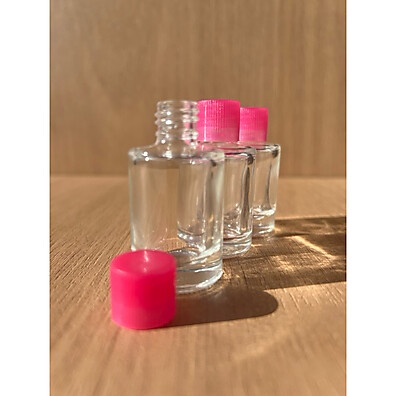 Frascos de Vidro 10ml Rosa: Perfume, Óleo e Lembrancinhas