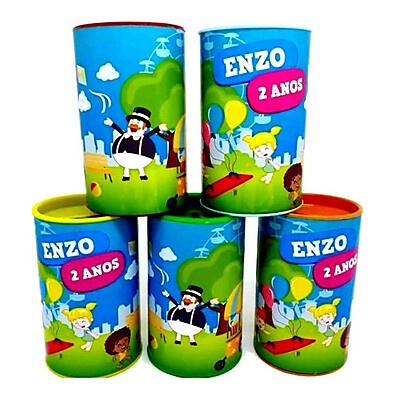 25 Cofrinhos Personalizados Mundo Bita – Ideal para Lembrancinhas