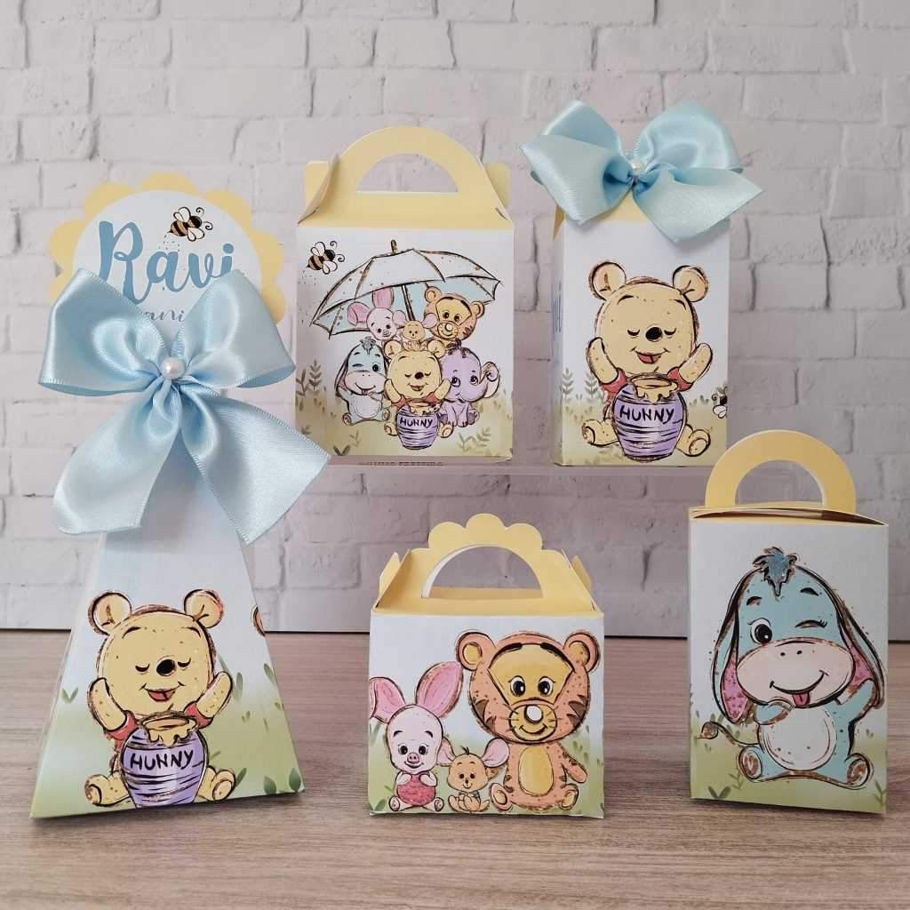 Lembrancinhas Ursinho Pooh Personalizadas: Kit Festa para Montar em Casa