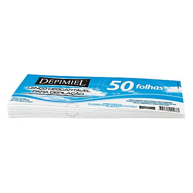 Lenço Depilatório TNT Depimiel: 50 Folhas para uma Pele Impecável