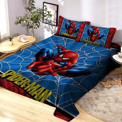 Lençol Casal Homem-Aranha: Aventura no Quarto!