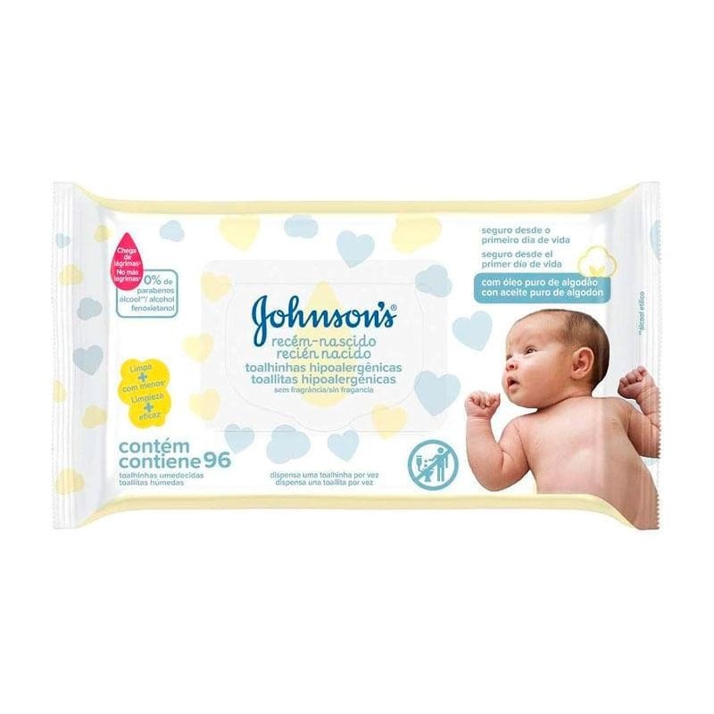 Lenços Johnson's Baby: Cuidado Suave para Recém-Nascidos