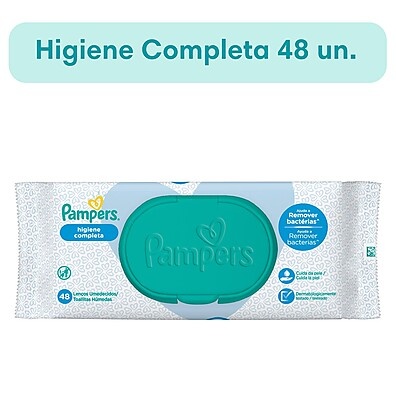 Lenços Umedecidos Pampers Higiene Completa – Limpeza Suave e Proteção na Hora do Bebê