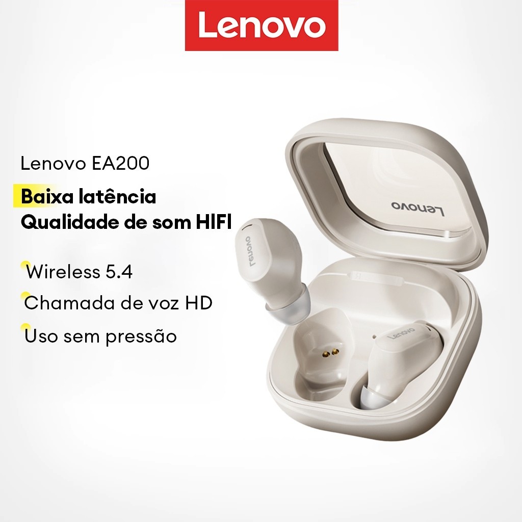 Lenovo EA200: Fone Bluetooth com Cancelamento de Ruído