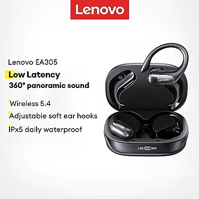 Lenovo EA305: Fone Bluetooth com Áudio Imersivo e IPX4