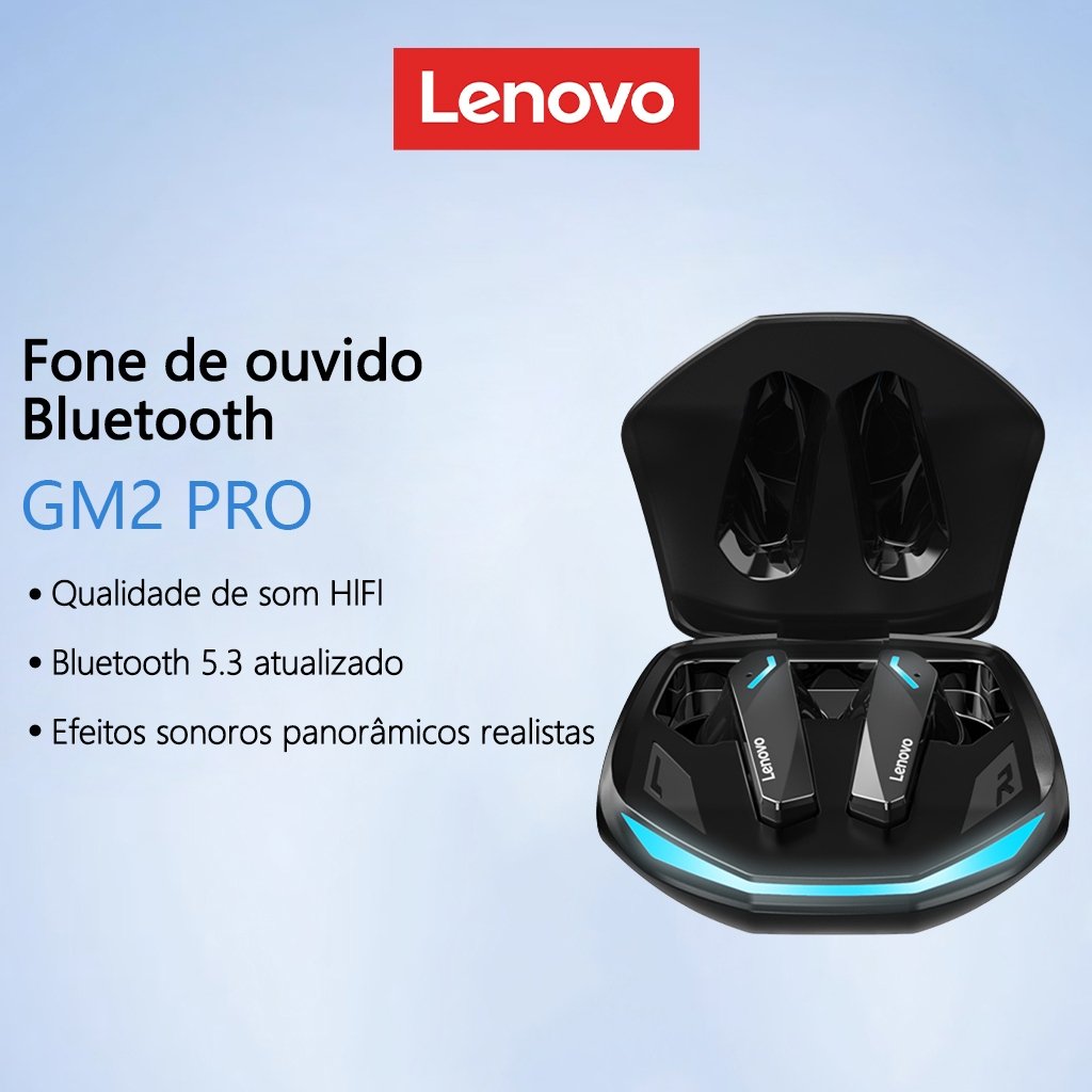 Lenovo GM2 PRO: Fones Bluetooth Gamer 🚀