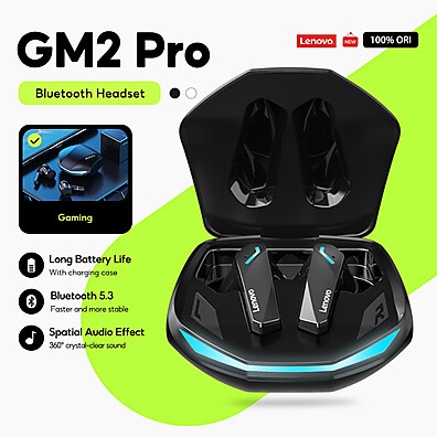 Lenovo GM2 Pro: Fones Gamer Bluetooth com Som Imersivo