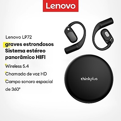 Lenovo LP72: Fones Bluetooth com Som Imersivo