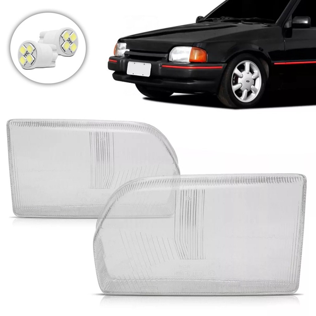 Lente de Farol Ford Escort Hobby 1987-1996: Encaixe Perfeito e Alta Durabilidade