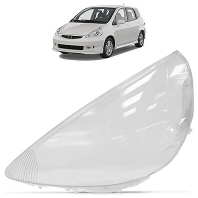 Lente Farol Honda Fit 2003-2008 Lisa Transparente