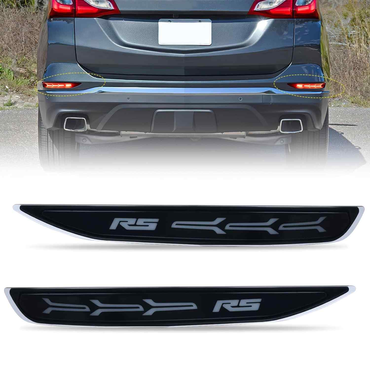 Luz Traseira de Para-choque Nilight LED para Chevy Equinox 2017-2022 | Lentes Fumê e Funções Dinâmicas