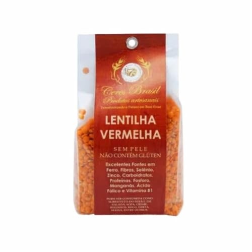 Kit 6X: Lentilha Vermelha Sem Pele Sem Glúten Ceres 400g