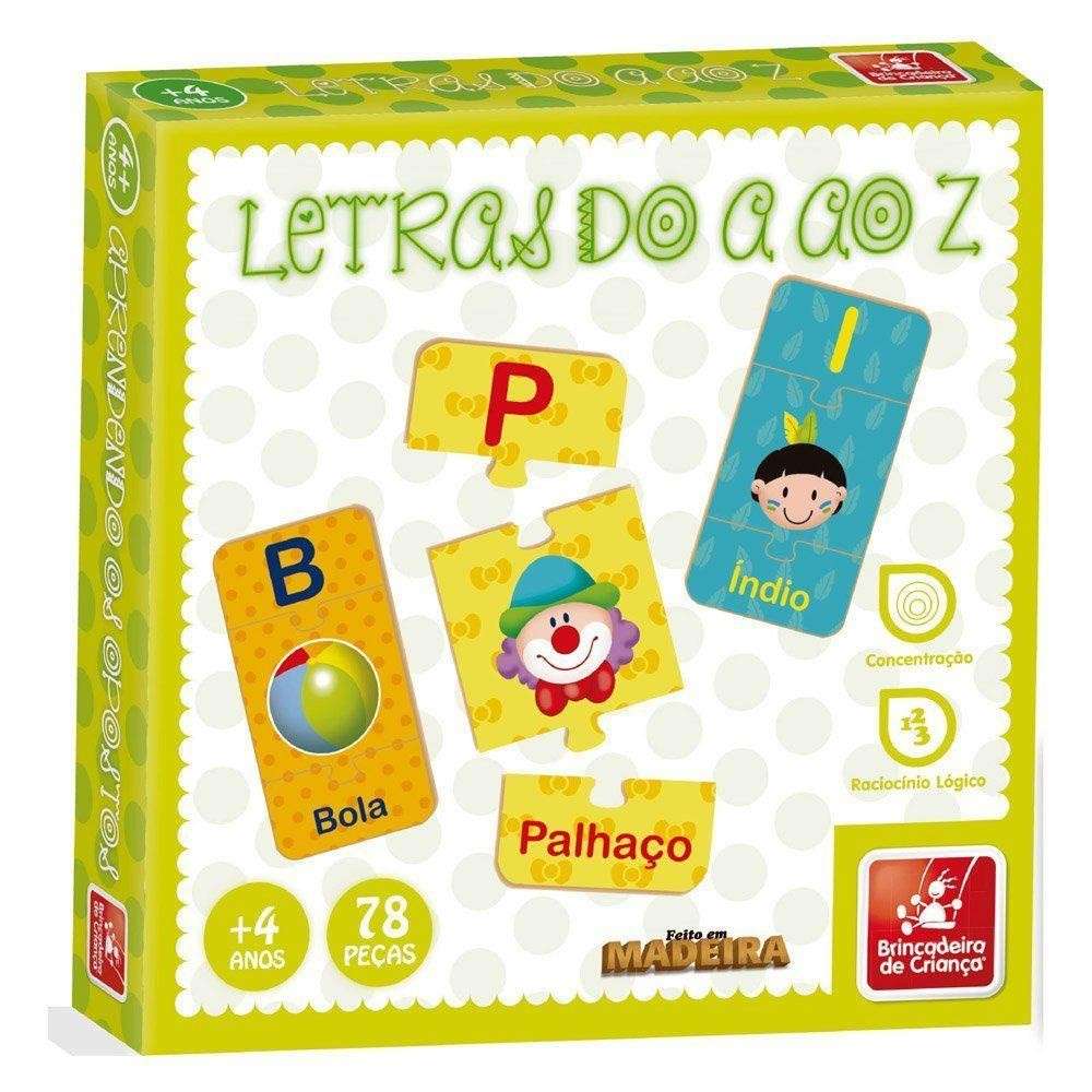 Letras A ao Z: Brincadeira Educativa para Crianças