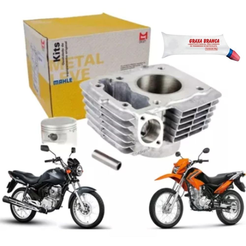 Combo Cilindro Metal Leve Original: Potencialize sua CG Titan, Fan e NXR Bros 125 (2009-2015)