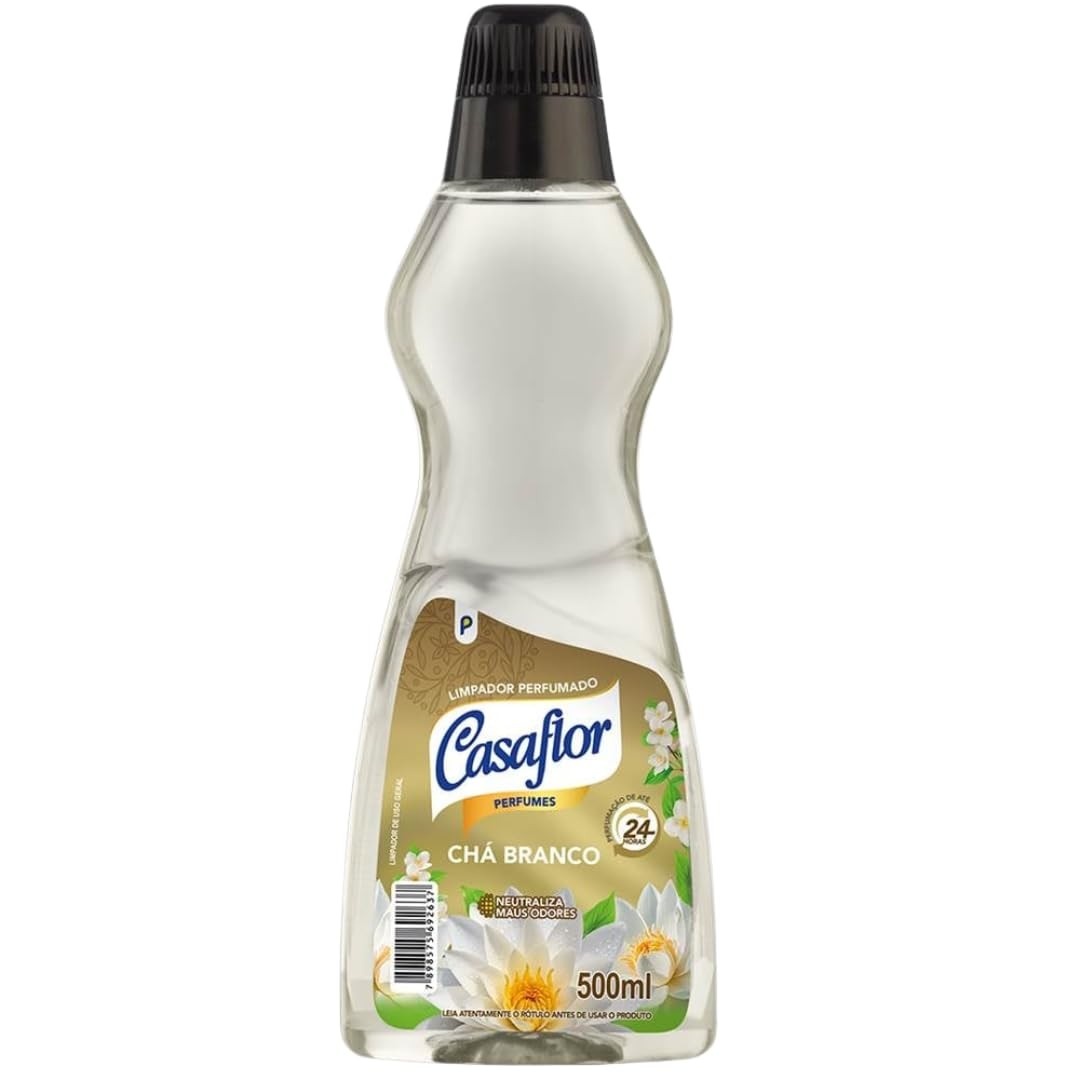 Limpador Perfumado Casaflor Chá Branco 500ml - Limpeza Leve e Perfumada para Sua Casa