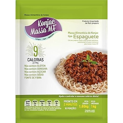 Macarrão Konjac Espaguete 1kg: Leveza e Sabor