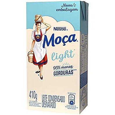 Leite Condensado Moça Light: Leveza e Sabor 410g