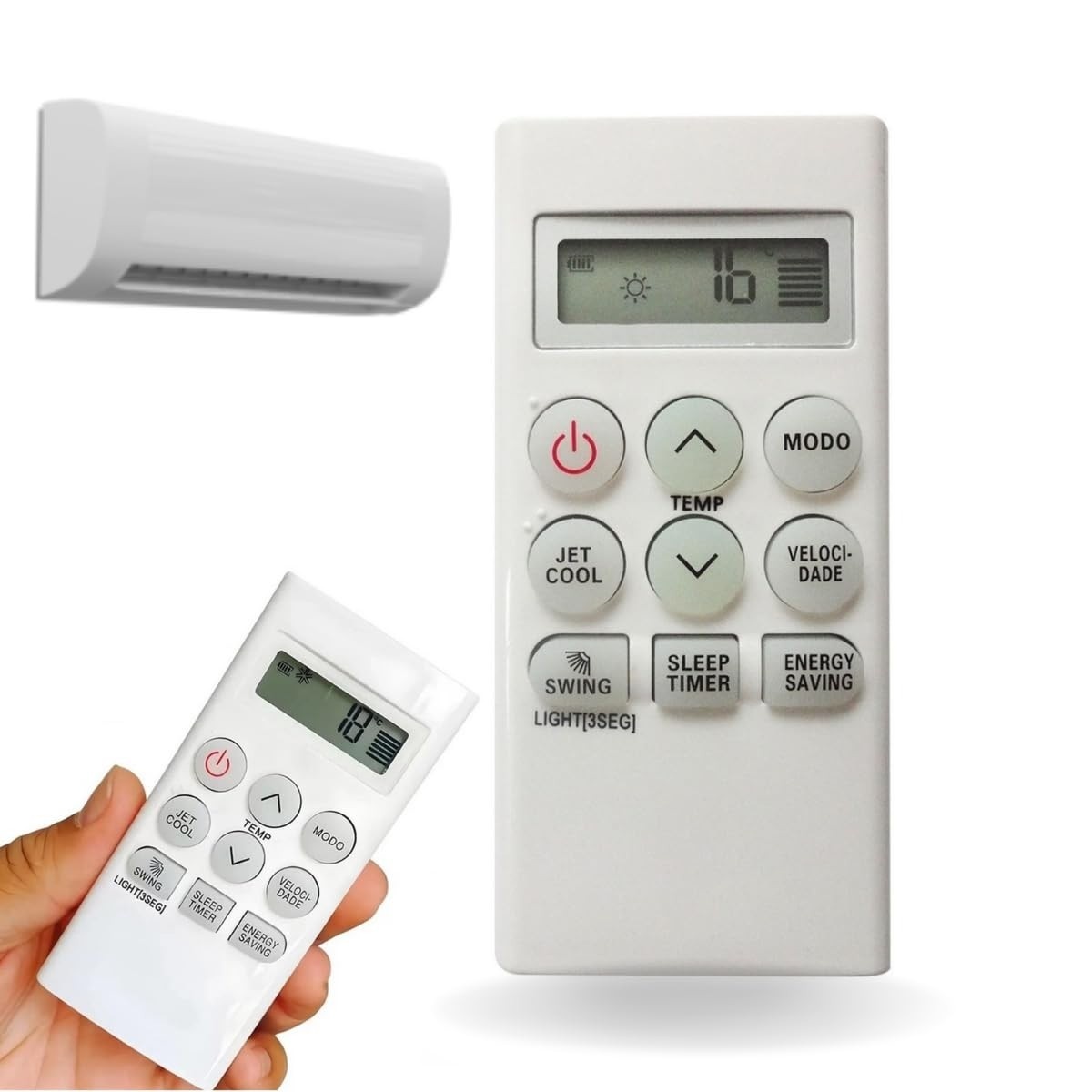 Controle Remoto Compatível com LG Ar Condicionado Split Smile TSN/TSC - Somente Frio