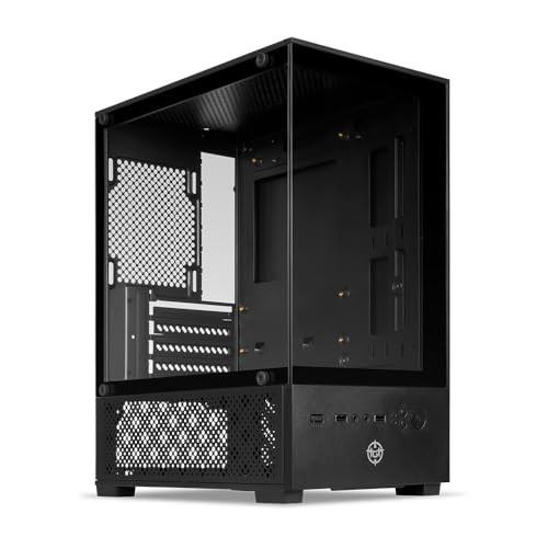 Gabinete Gamer TGT Legion | Mini-Tower | Vidro Temperado Frontal e Lateral | Preto | TGT-LGN-BK