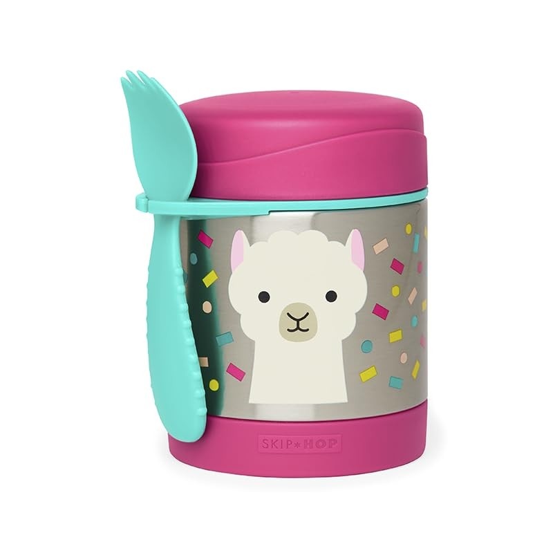 Skip Hop Pote Térmico Lunch Box Lhama - Mantenha as Refeições Frescas e Divertidas para Crianças
