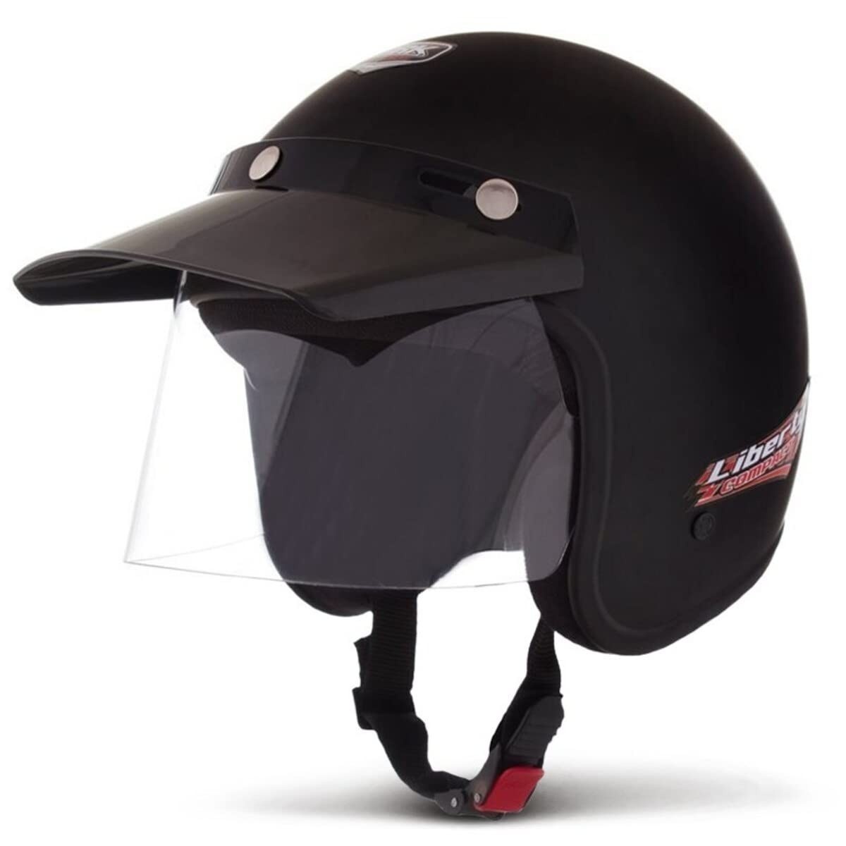 Capacete Aberto Pro Tork Liberty Compact Solid Preto Fosco - Segurança e Estilo para Você!